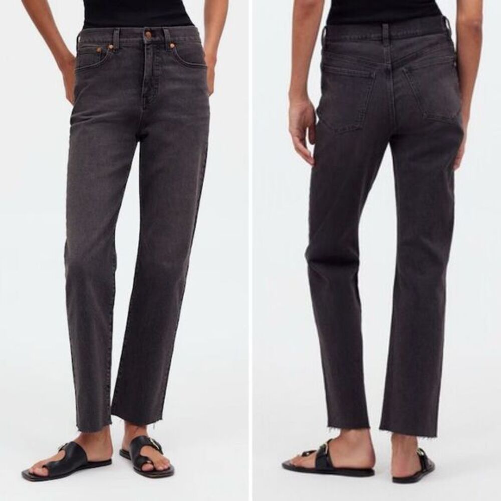 Madewell The 90s Straight Crop Jean in Benley Wash Size 31